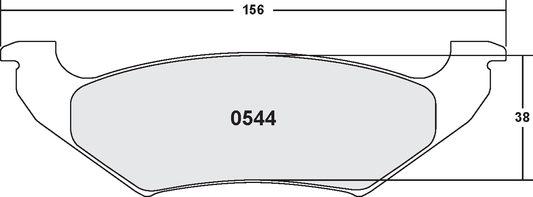 PFC 0544.22 BRAKE PADS Z-RATED CARBON METALLIC