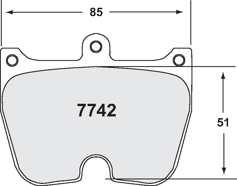 PFC 7742.03.20.44 BRAKE PADS RACE 03 CMPD 20MM BREMBO 8-PISTON