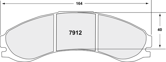 PFC 7912.93.20.44 BRAKE PADS RACE 93 CMPD 20MM