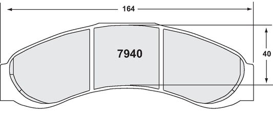PFC 7940.07.20.44 BRAKE PADS RACE 07 CMPD 20MM ZR40/RADI-CAL CP6382