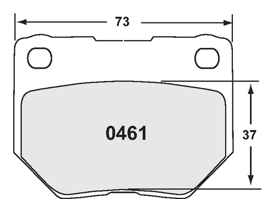 PFC 0461.11.16.44 REAR BRAKE PADS RACE 11 CMPD 16MM REAR SUBARU IMPREZA WRX 99-01 GP.N