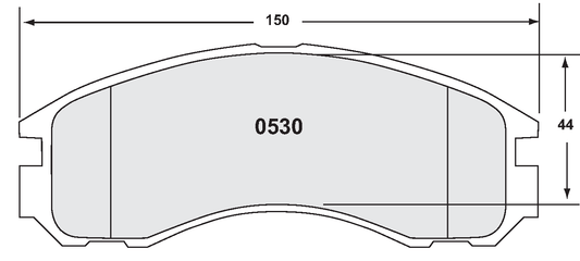 PFC 0530.22 BRAKE PADS Z-RATED CARBON METALLIC FRONT MITSUBISHI EVO 4,6,8,9