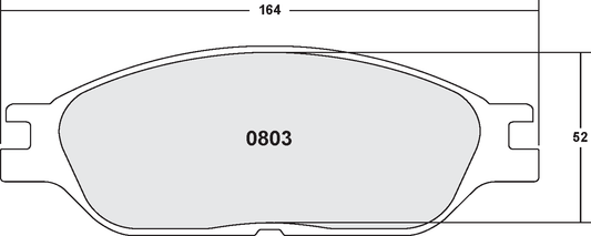 PFC 0803.22 FRONT BRAKE PADS FORD WINDSTAR (1999-2003)