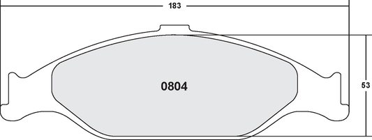 PFC 0804.22 FRONT BRAKE PADS FORD MUSTANG (1999-2004)