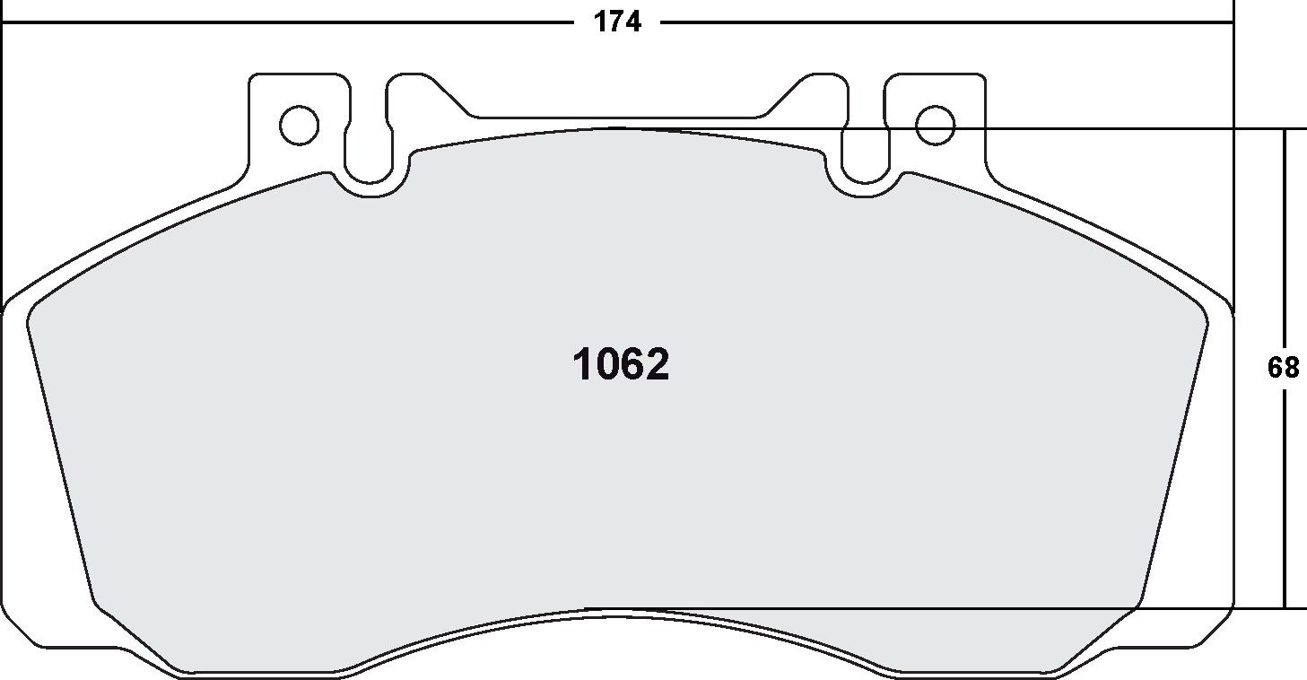 PFC 1062.10 BRAKE PADS Z-RATED MERCEDES-BENZ VARIO