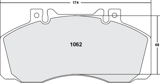 PFC 1062.10 BRAKE PADS Z-RATED MERCEDES-BENZ VARIO