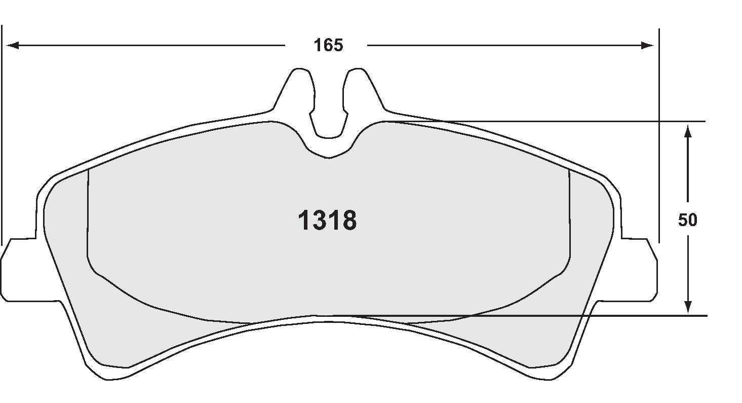 PFC 1318.10 BRAKE PADS Z-RATED MERCEDES-BENZ SPRINTER 5T 06-