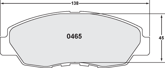 PFC 0465.21 BRAKE PADS Z-RATED CARBON METALLIC