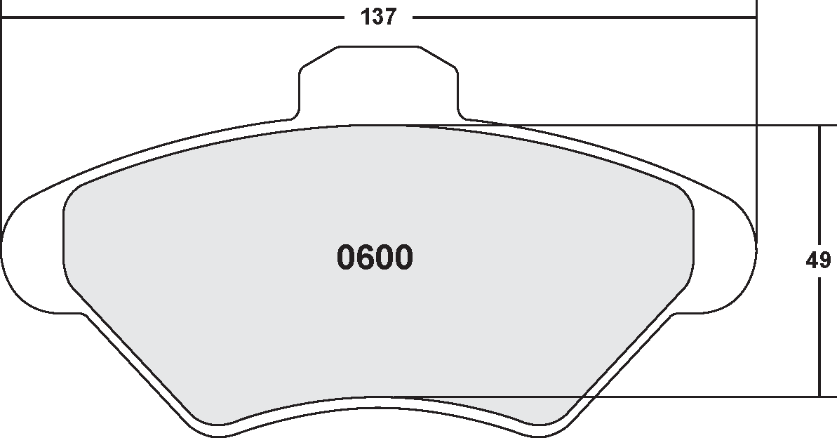 PFC 0600.20 BRAKE PADS Z-RATED CARBON METALLIC
