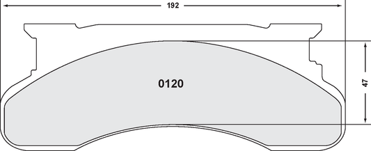 PFC 0120.10 BRAKE PADS Z-RATED FRONT D E250 (76-88) F350 (76-91)