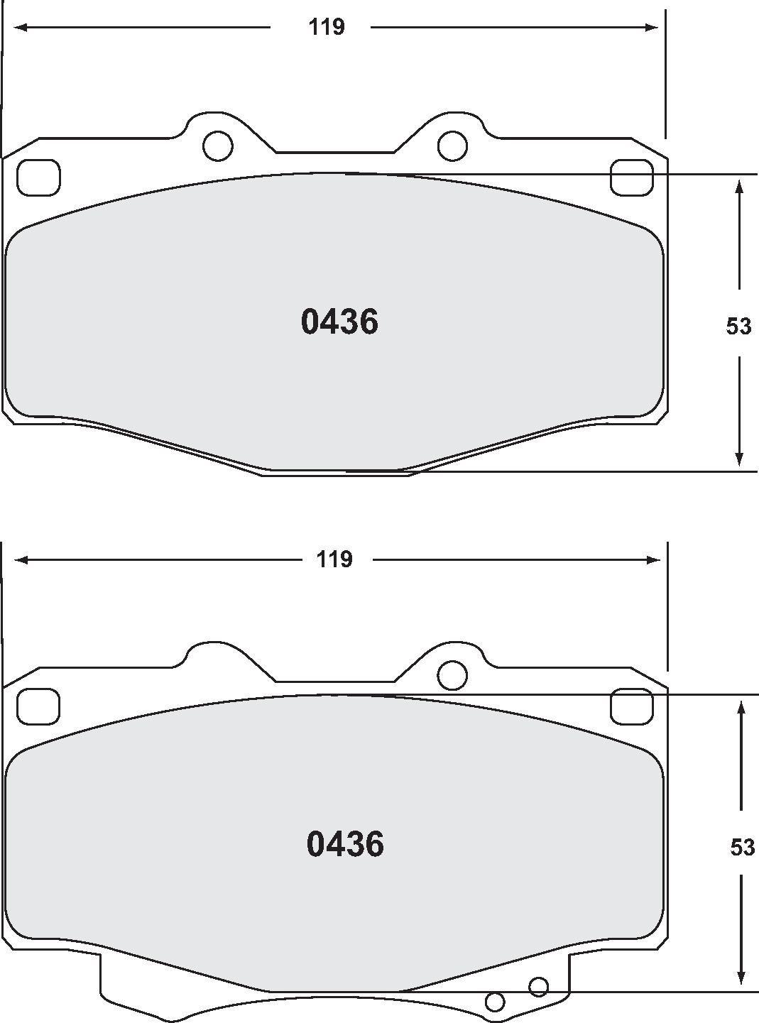 PFC 0436.22 BRAKE PADS Z-RATED CARBON METALLIC TOYOTA 4 RUNNER