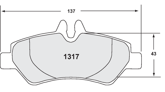PFC 1317.10 BRAKE PADS Z-RATED MERCEDES-BENZ SPRINTER 3T 06-