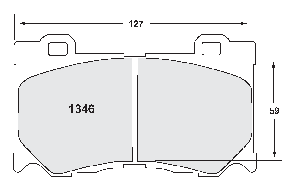 PFC 1346.22 FRONT BRAKE PADS Z-RATED CARBON METALLIC NISSAN 370Z 2009