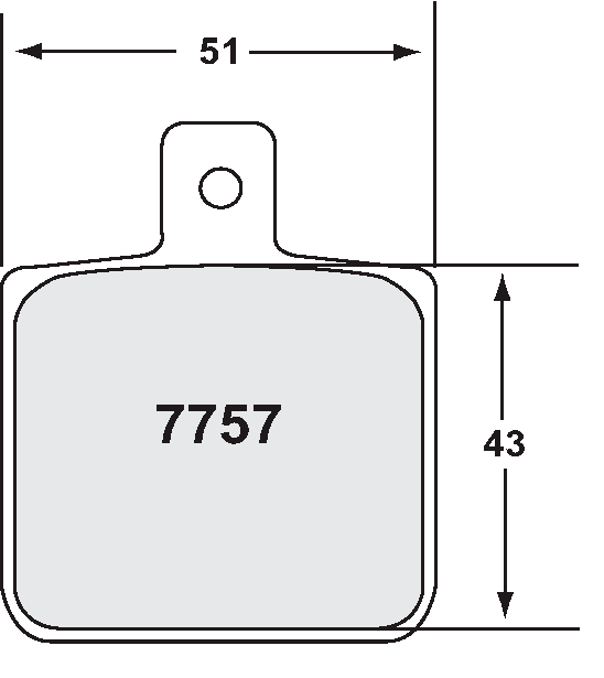 PFC 7757.11.12.44 BRAKE PADS RACE 11 CMPD 12MM