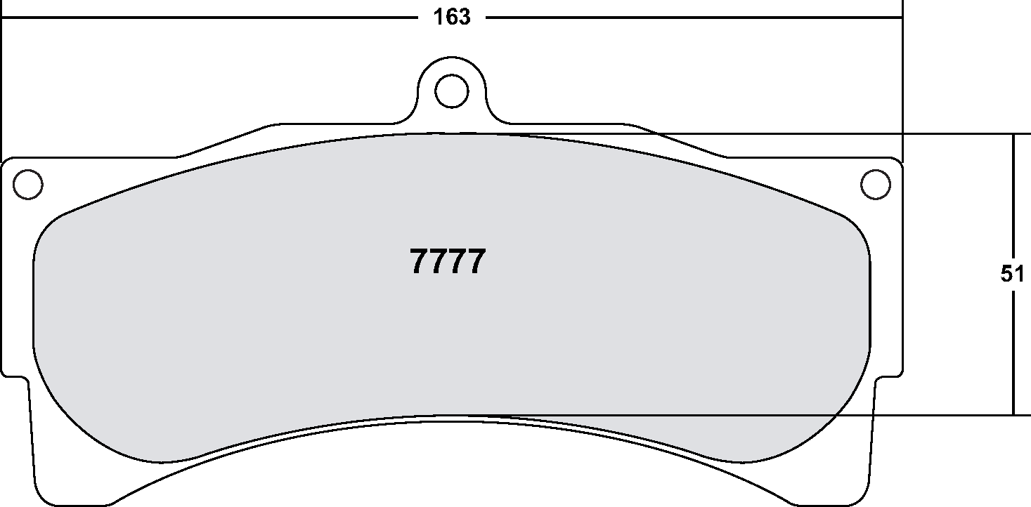 PFC 7777.06.30.44 FRONT BRAKE PADS RACE 06 CMPD 30MM PORSCHE 996 GT3/RS / FERRARI 550
