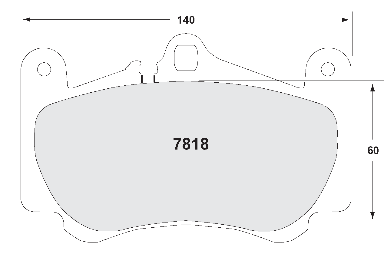 PFC 7818.11.17.44 BRAKE PADS RACE 11 CMPD 17MM FRONT PORSCHE 996 C4S/TURBO/GT3 MK1