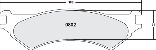 PFC 0802.12 BRAKE PADS Z-RATED ANTI CORROSION
