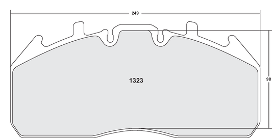 PFC 1323.12 BRAKE PADS Z-RATED ANTI-CORROSION