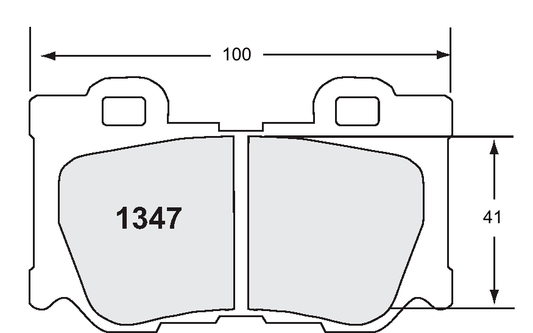 PFC 1347.22 BRAKE PADS Z-RATED CARBON METALLIC REAR NISSAN 370Z 2009