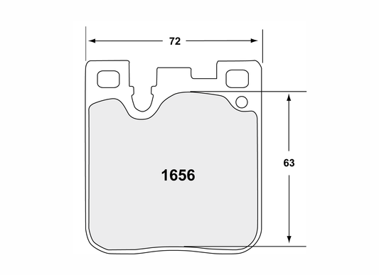 PFC 1656.11.16.44 REAR BRAKE PADS RACE 11 CMPD 16MM BMW M3/M4/M2 F80/F82/F83/F87