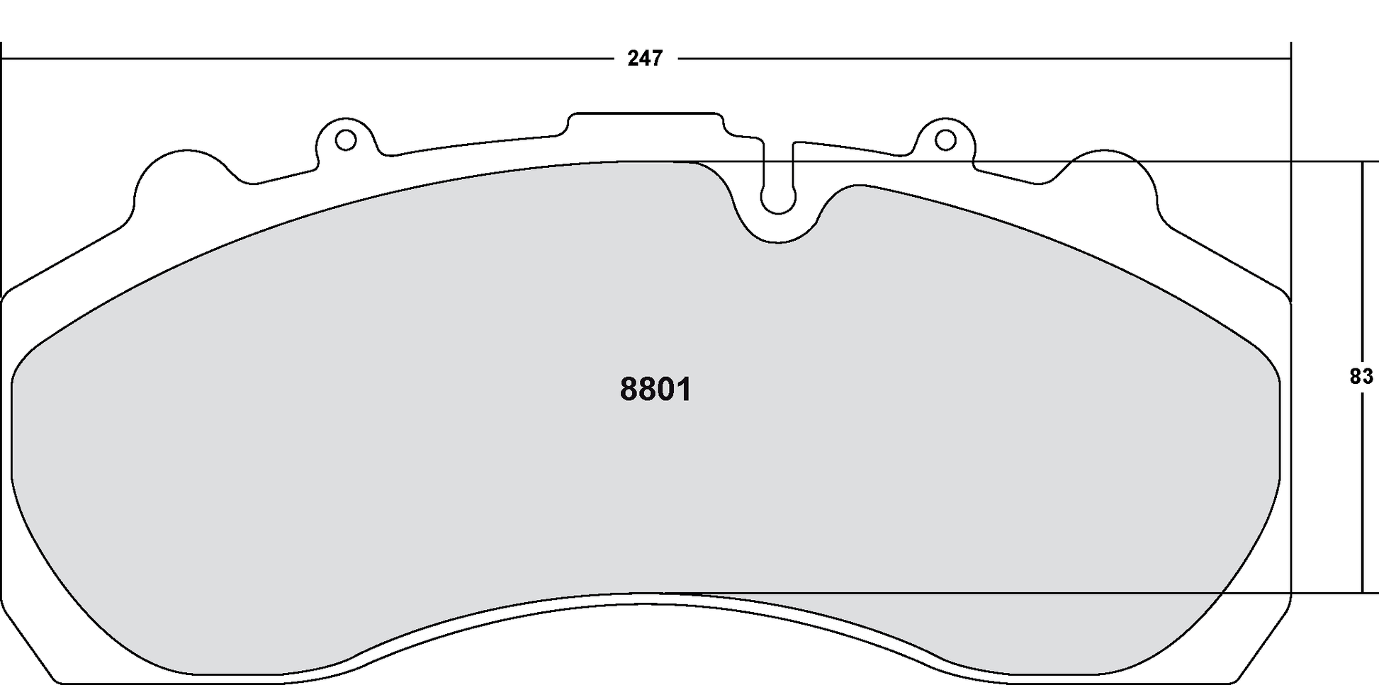PFC 8801.10 BRAKE PADS Z-RATED ECV