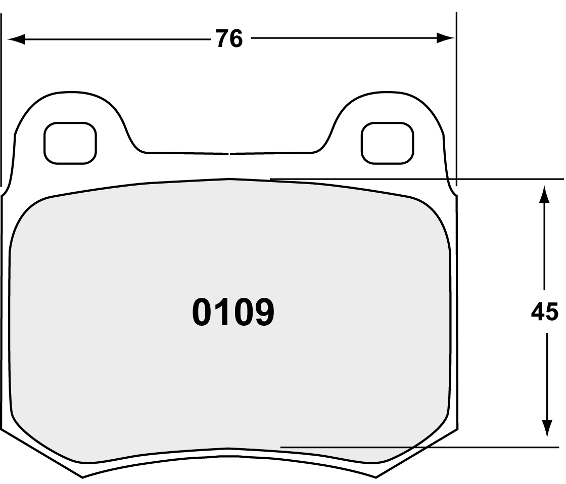 PFC 0109.10 REAR BRAKE PADS Z-RATED FOR SUBARU STI / MITSUBISHI EVO 5-9 / NISSAN 350Z