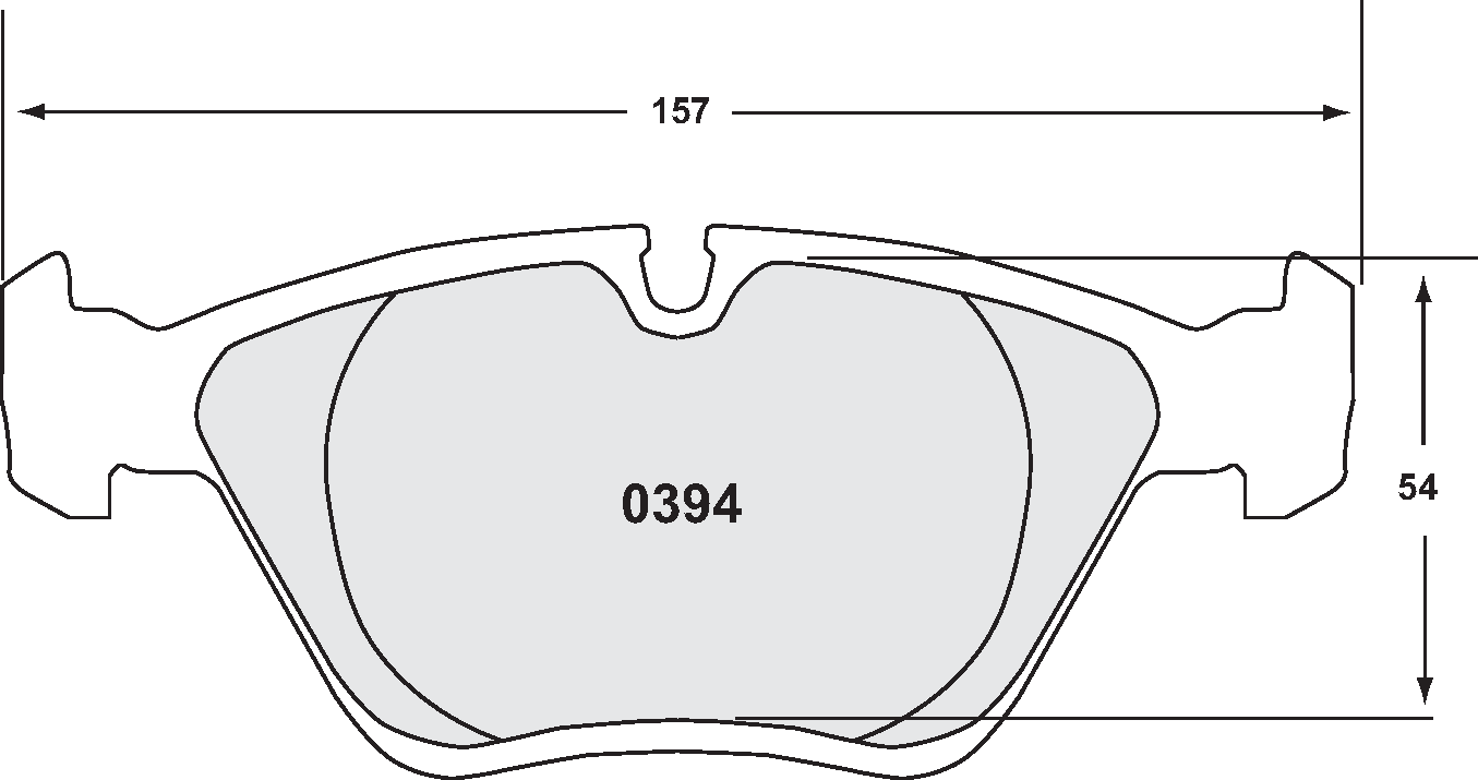 PFC 0394.11.20.44 FRONT BRAKE PADS RACE 11 CMPD 20MM BMW 330I E46, M3 E36/E46, M5 E34