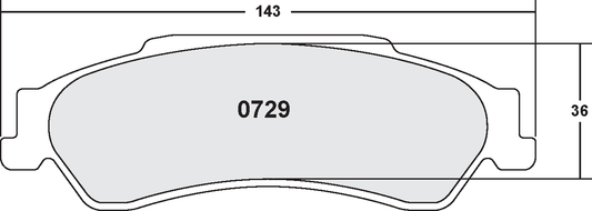 PFC 0729.20 BRAKE PADS Z-RATED CARBON METALLIC