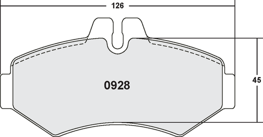 PFC 0928.10 BRAKE PADS Z-RATED MERCEDES-BENZ SPRINTER 200 & 300 SERIES