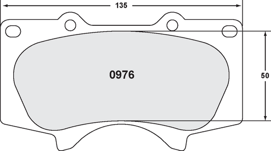 PFC 0976.22 BRAKE PADS Z-RATED CARBON METALLIC FRONT LEXUS GX470 (03-08)