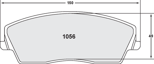 PFC 1056.22 BRAKE PADS Z-RATED CARBON METALLIC FRONT DODGE CHARGER LD BRAKES (06-07)