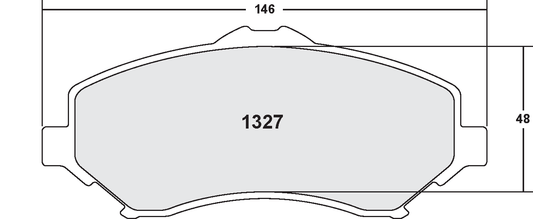 PFC 1327.22 BRAKE PADS Z-RATED FRONT DODGE RAM (2012-13)/JEEP WRANGLER (2007-13)