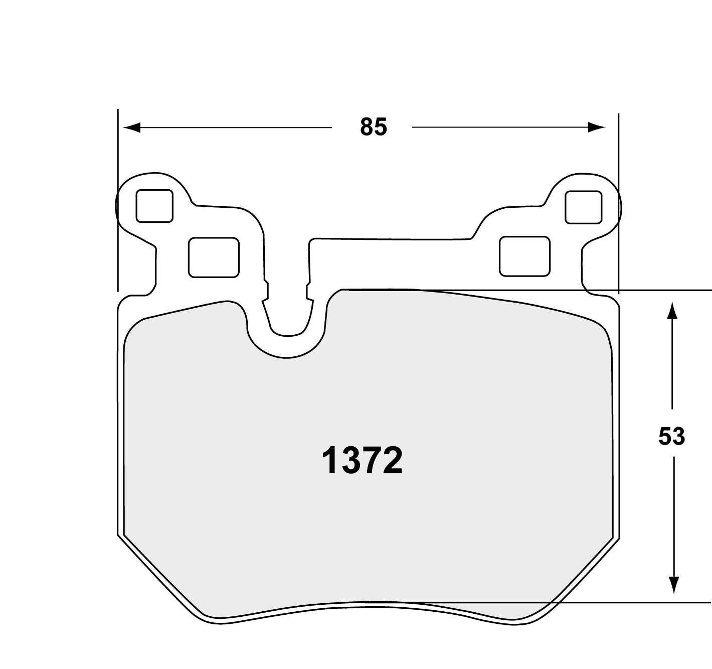 PFC 1372.10 BRAKE PADS Z-RATED CARBON METALLIC REAR BMW 135I 2007-13 E82
