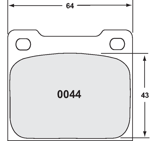 PFC 0044.11.15.44 BRAKE PADS RACE 11 CMPD 15MM CITROEN R2 (GRAVEL/TARMAC)