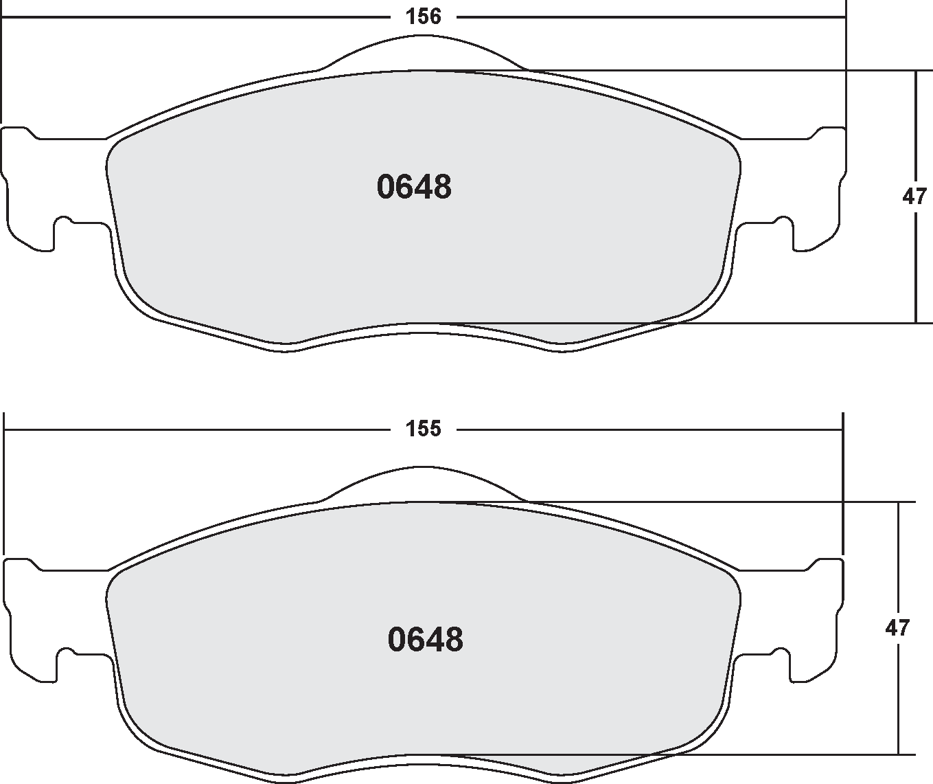PFC 0648.22 BRAKE PADS Z-RATED CARBON METALLIC