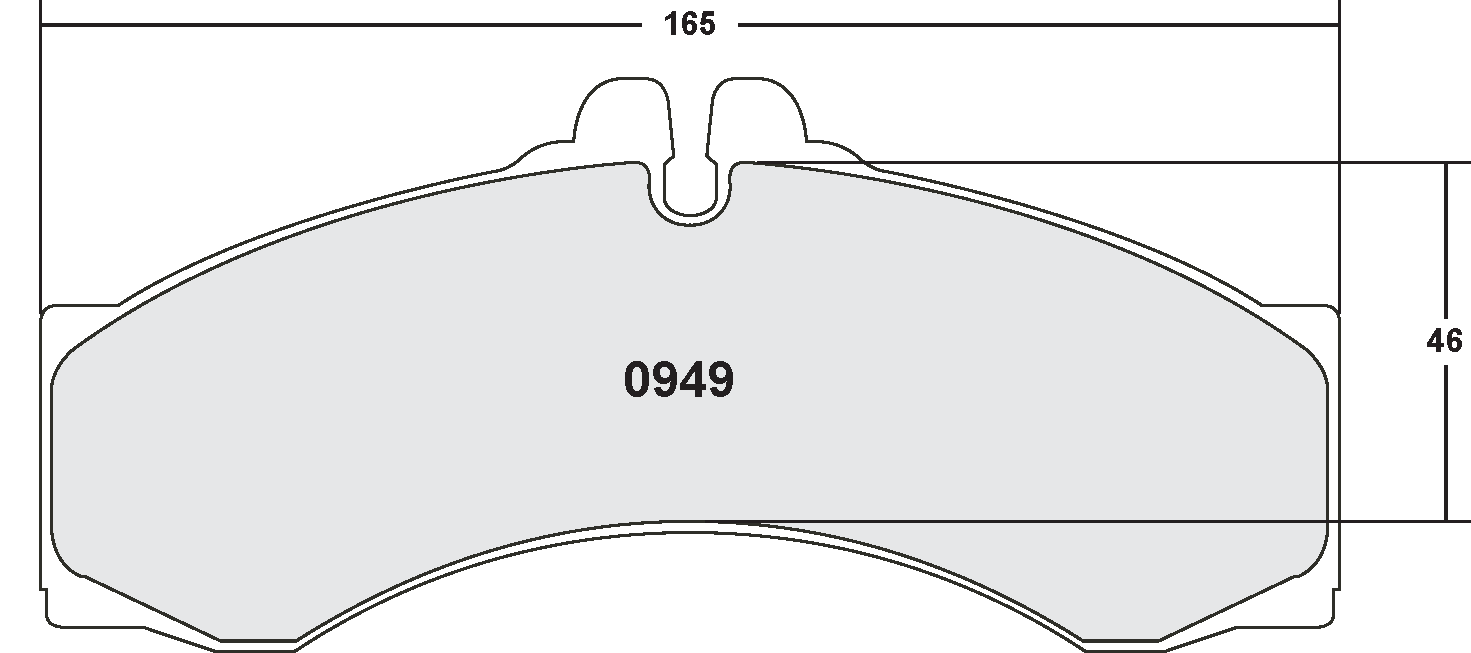 PFC 0949.10 BRAKE PADS Z-RATED MERCEDES-BENZ SPRINTER 400 SERIES