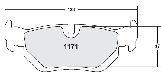 PFC 1171.01.17.44 BRAKE PADS RACE 01 CMPD 17MM REAR BMW 330I 2004- E90/E91