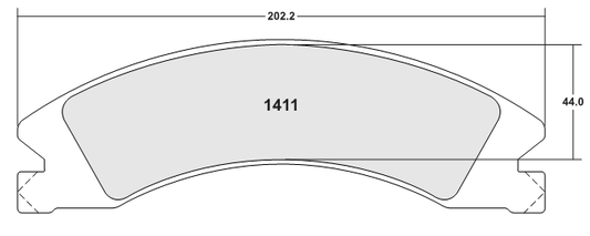 PFC 1411.12 BRAKE PADS Z-RATED