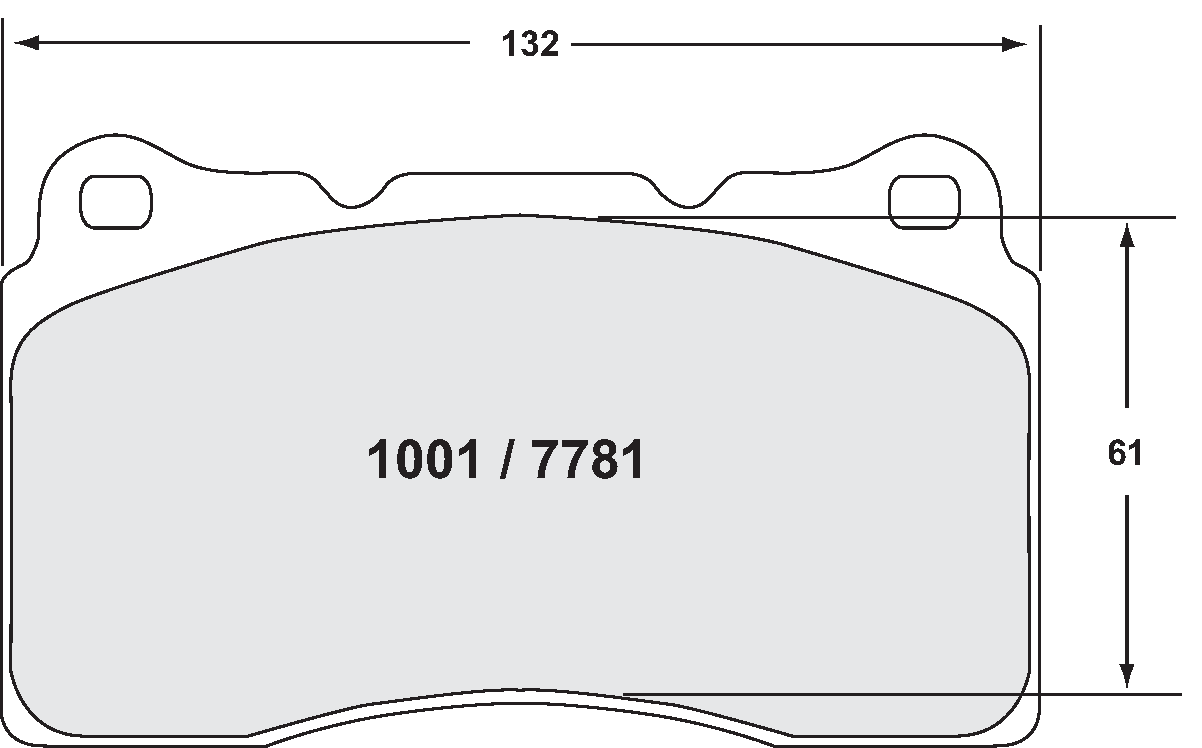 PFC 7781.08.15.44 FRONT BRAKE PADS 08 CMPD 15MM SUBARU STI / MITSUBISHI EVO