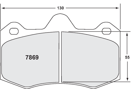 PFC 7869.08.17.44 FRONT BRAKE PADS RACE 08 CMPD 17MM LOTUS EVORA 3.5 2009 GTS AP 4-PISTON (17MM)