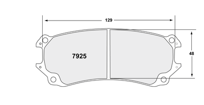 PFC 7925.13.30.44 BRAKE PADS RACE COMPOUNDS 7925 RACE - 13 CMPD 30 MM