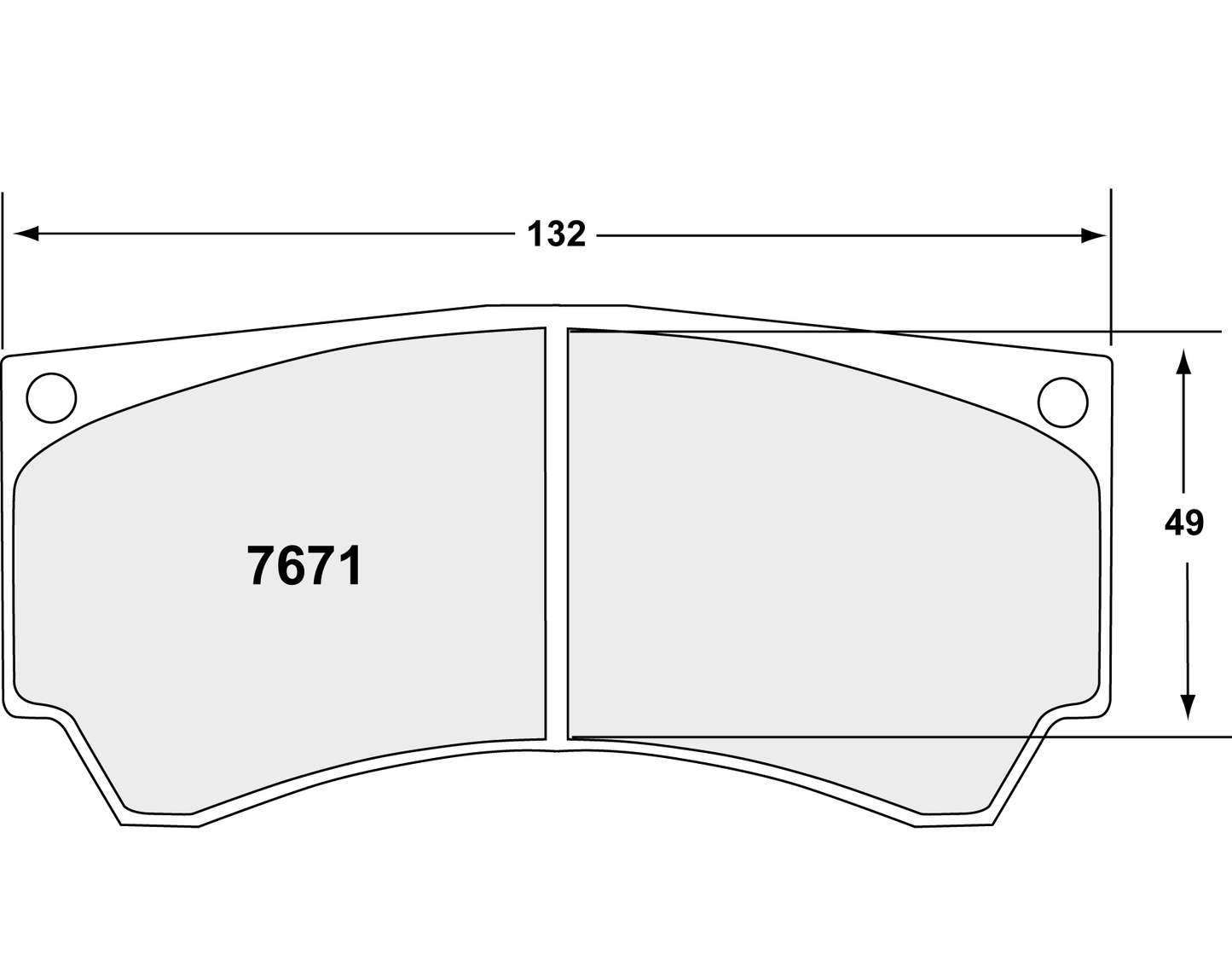 PFC 7671.11.15.44 BRAKE PADS RACE 11 CMPD 15MM REAR MITSUBISHI EVO 5-9 ALCON
