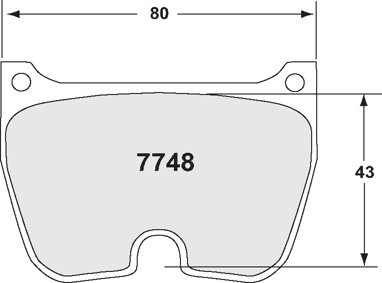 PFC 7748.95.20.08 BRAKE PADS RACE 95 CMPD 20MM BREMBO 8-PISTON