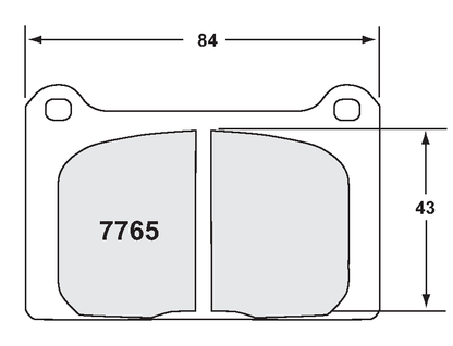 PFC 7765.11.15.44 BRAKE PADS RACE 11 CMPD 15MM FRONT MINI (CLASSIC) COOPER, S 4 PISTON