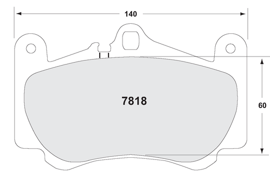 PFC 7818.08.17.44 BRAKE PADS RACE 08 CMPD 17MM FRONT PORSCHE 996 C4S/TURBO/GT3 MK1