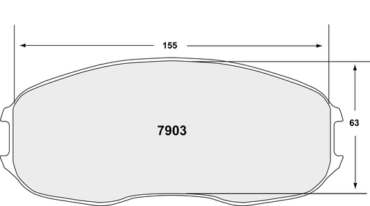 PFC 7903.06.33.34 BRAKE PADS RACE 06 CMPD 33MM