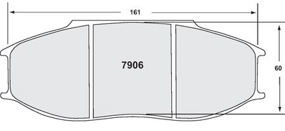 PFC 7906.13.30.44 BRAKE PADS RACE 13 CMPD 30MM FRONT RENAULT R.S. 01