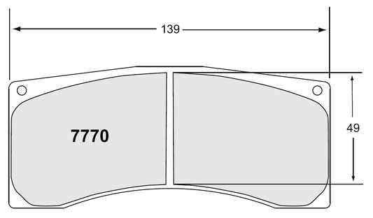 PFC 7770.11.18.44 BRAKE PADS RACE 11 CMPD 18MM MITSUBISHI EVO (GROUP N GRAVEL)