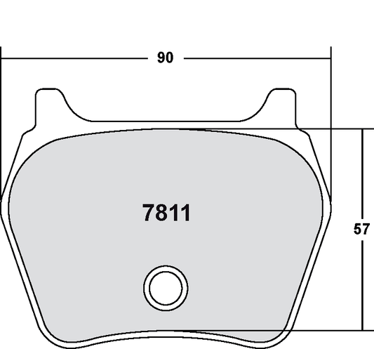 PFC 7811.01.22.44 BRAKE PADS RACE 01 CMPD 22MM RR