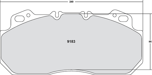 PFC 9183.11 BRAKE PADS Z-RATED EVC
